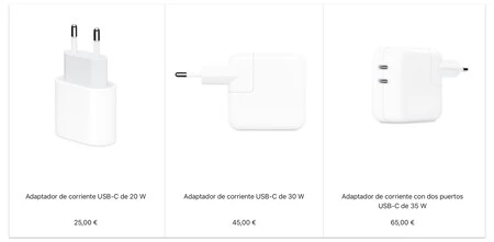 Los cargadores que ofrece Apple para el MacBook Neo