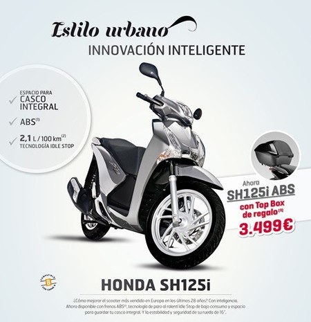 Top box trasero de regalo con la compra de tu Honda Scoopy SH125i ABS