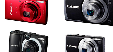 Canon IXUS 140, Canon PowerShot A3500 IS, PowerShot A2600 y PowerShot A1400