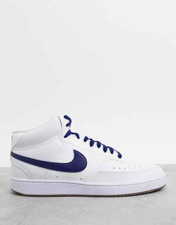 Zapatillas de deporte blancas Court Vision Mid de Nike