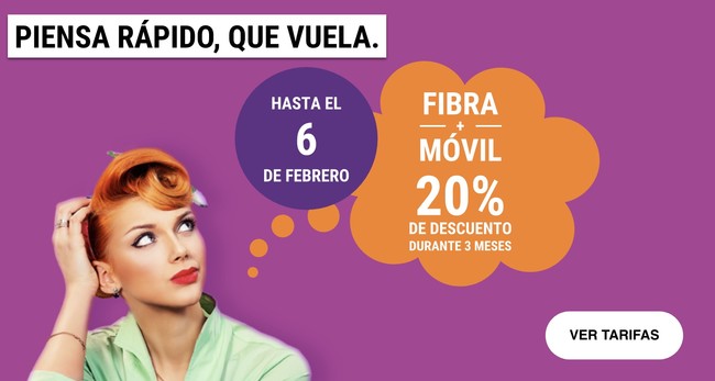 Promoción actual en la web de Yoigo