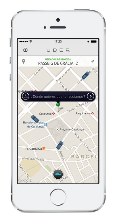 Uber aplicación
