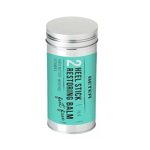 Beter - Stick Reparador de Talones Feet Free, Bálsamo con Manteca de Karité, Vitamina E y Mentol para Talones Secos y Agrietados, Nutrición, Protección y Reparación profunda, Efecto Refrescante
