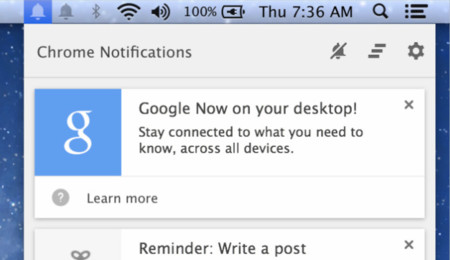 Las "cartas" de Google Now aterrizan oficialmente en OS X