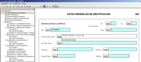 Depósito de cuentas 2008: descarga del software y confección de cuentas anuales