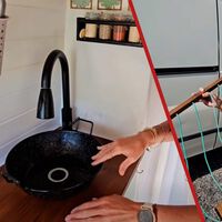 "Aquí os dejamos 8 inventos caseros para la camper que os ahorrarán dinerito". Esta pareja tira de ingenio y explica como fabricar varios accesorios