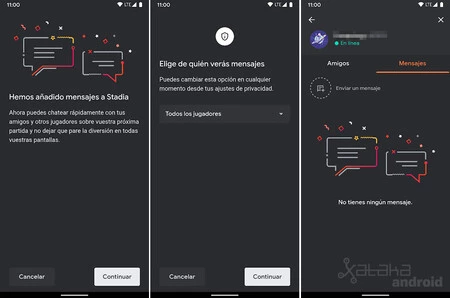 Stadia メッセージ