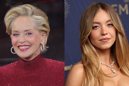 Sharon Stone defiende a Sydney Sweeney: "Está bien usar lo que la naturaleza te ha dado, es difícil ser guapa"