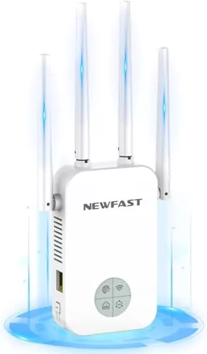 NEWFAST AC1200 Amplificador WiFi 5.8G Repetidor WiFi, WPA2, 802.11ac