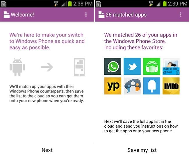 Switch to Windows Phone