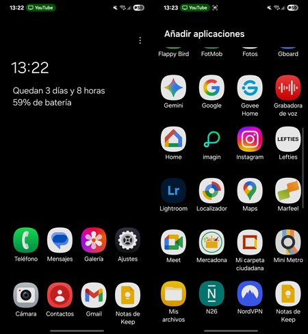 Samsung Launcher Minimalista