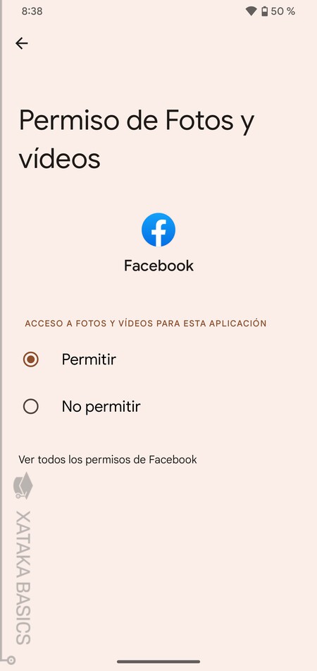 Permisos Facebook