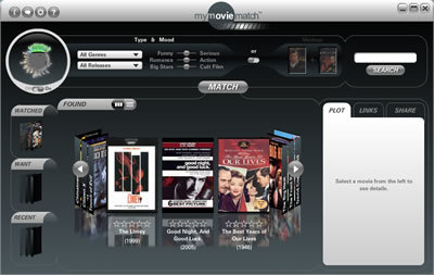 MyMovieMatch, elige películas por tí