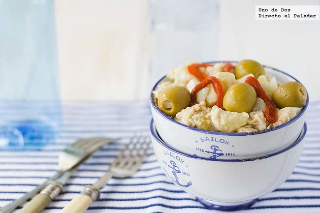 Ensalada de patata y bonito, receta de verano
