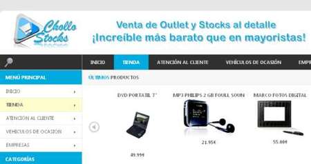 CholloStocks, una web de gangas