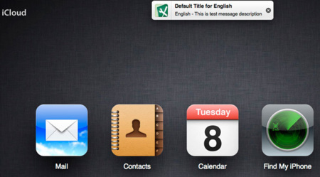 La web de iCloud podría incorporar pronto su propio sistema de notificaciones