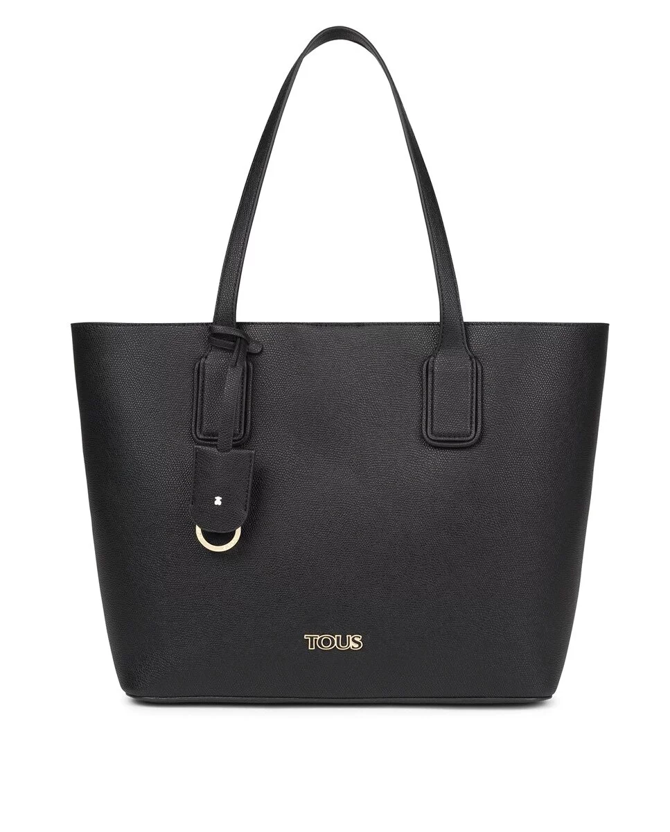 Tote grande Tous Essential en negro con cierre de imán