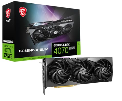 MSI GeForce RTX 4070 Super 12G Gaming X Slim - Tarjeta Gráfica