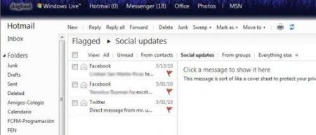 Filtros en Hotmail
