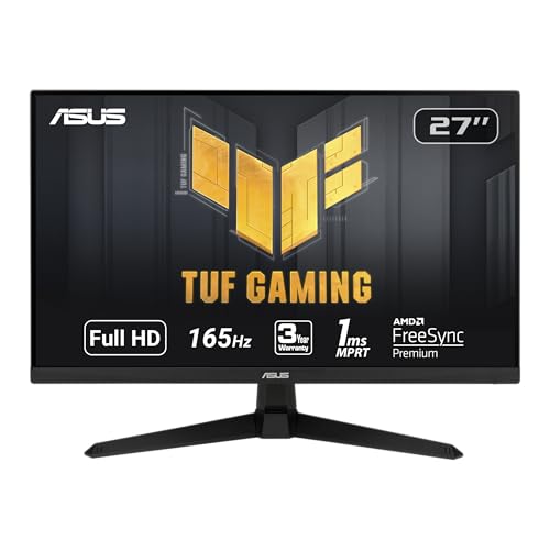 ASUS TUF Gaming 27” 1080P Gaming Monitor (VG277Q1A) - Full HD, 165Hz