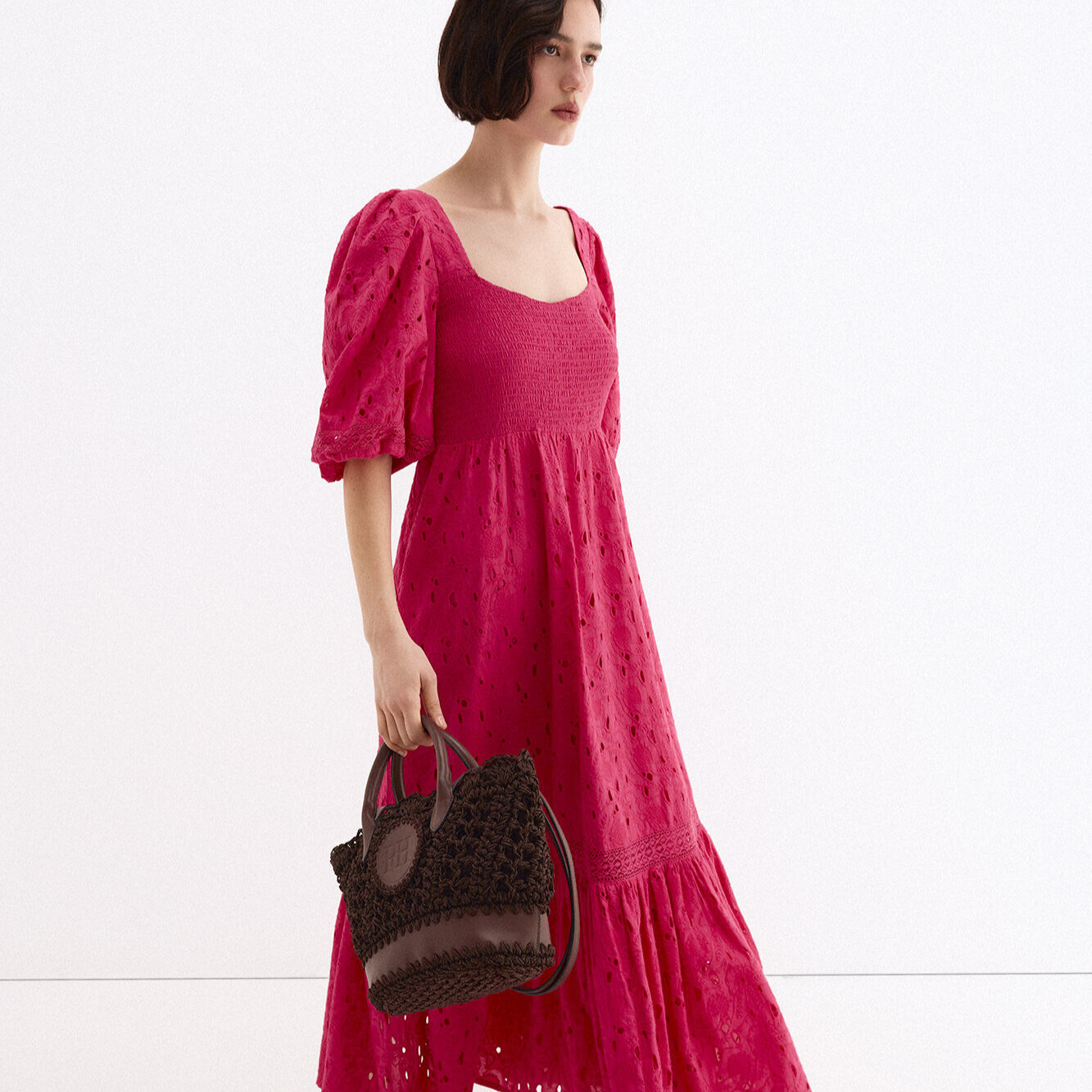  Pedro del Hierro
Vestido algodón bordados