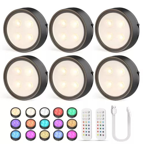 Onumii Luces LED Pilas Recargable Luz LED Armario Magnética
