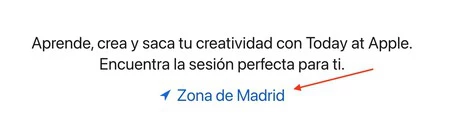 今日は Apple Web の場所で