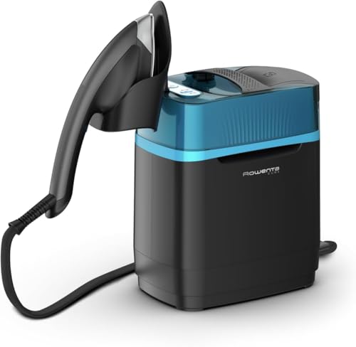 Rowenta Cube, Cepillo de vapor 2170 W, 5.8 bares presión vapor, Depósito 1.1 L, Elimina arrugas, olores y desinfecta, Hasta 200 g/min, Sistema portátil, Color Negro, UR2020