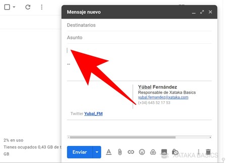 Cómo mencionar a tus contactos en Gmail