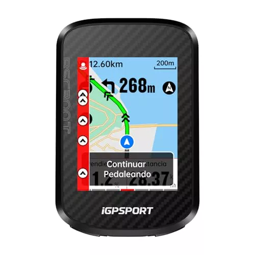 iGPSPORT BSC300T GPS Bicicleta, Pantalla Táctil Color 2,4'' GPS Bicicleta Computadora Navegación Mapas Compatible 130 Datos Compatibles de E-Bike, IPX7 Impermeable, Tipo-C