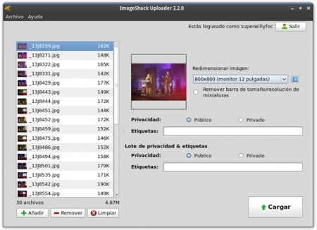 ImageShack Uploader oficial para Ubuntu