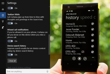 Cortana pronto podrá avisarte en el PC de tus llamadas perdidas en el móvil