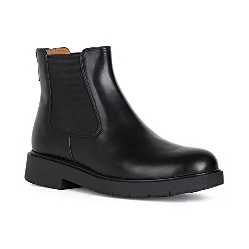 Geox D Spherica Ec1 C, Botines para Mujer, Negro (Black), 37 EU