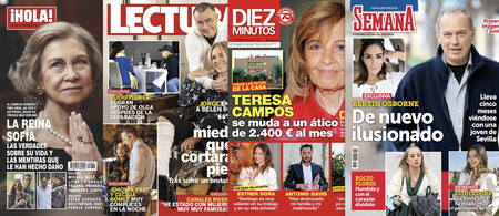 La nueva novia de Bertín Osborne, María Teresa Campos se muda a un ático de 2.400 euros al mes y Ester Expósito pillada con Nico Furtado: las portadas de las revistas del 3 de noviembre