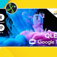 Pantalla barata 4K con Google TV y marco delgado. Tiene bluetooth para conectar cualquier aparato 