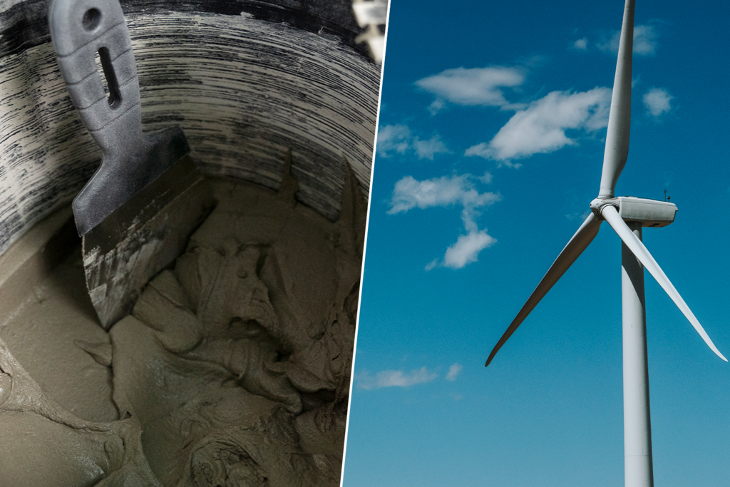 Tenemos un problema con las palas eólicas y otro con el hormigón. España ha decidido resolver ambos a la vez