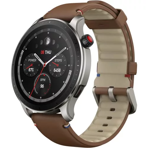 Amazfit GTR 4 Smartwatch para IOS Android Reloj Inteligente de Seguimiento GPS 150 modos de Deporte Llamadas Telefónicas de Bluetooth Almacenamiento de Música Batería de 14 Días Duración Alexa