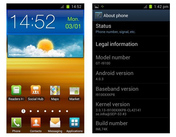 Samsung Ice Cream Sandwich