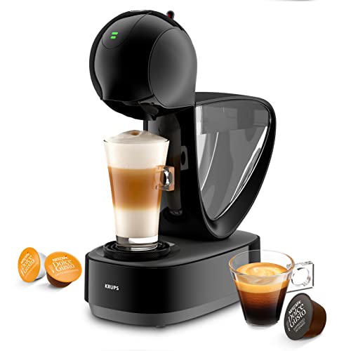 KRUPS Infinissima Touch negro, cafetera para preparar varias bebidas, base Nescafé Dolce Gusto, alta presión de hasta 15 bares, pantalla táctil, modo ecológico 1 minuto YY4667FD 1,2L