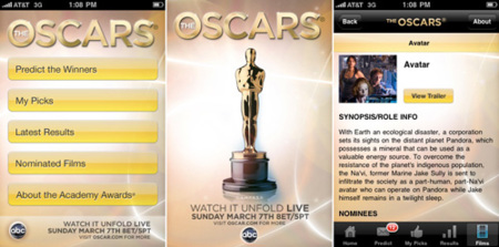 The Oscars, la aplicación oficial de los premios de cine