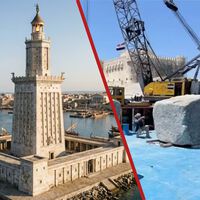 Los arqueólogos han recuperado del mar la pieza que faltaba para resolver uno de los mayores rompecabezas de la Historia: reconstruir el Faro de Alejandría