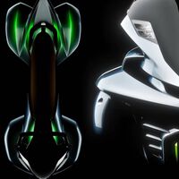 Ni moto ni nave espacial. El nuevo invento loco de Kawasaki parece una Ninja H2 de cuatro ruedas, pero nadie sabe exactamente lo que es 