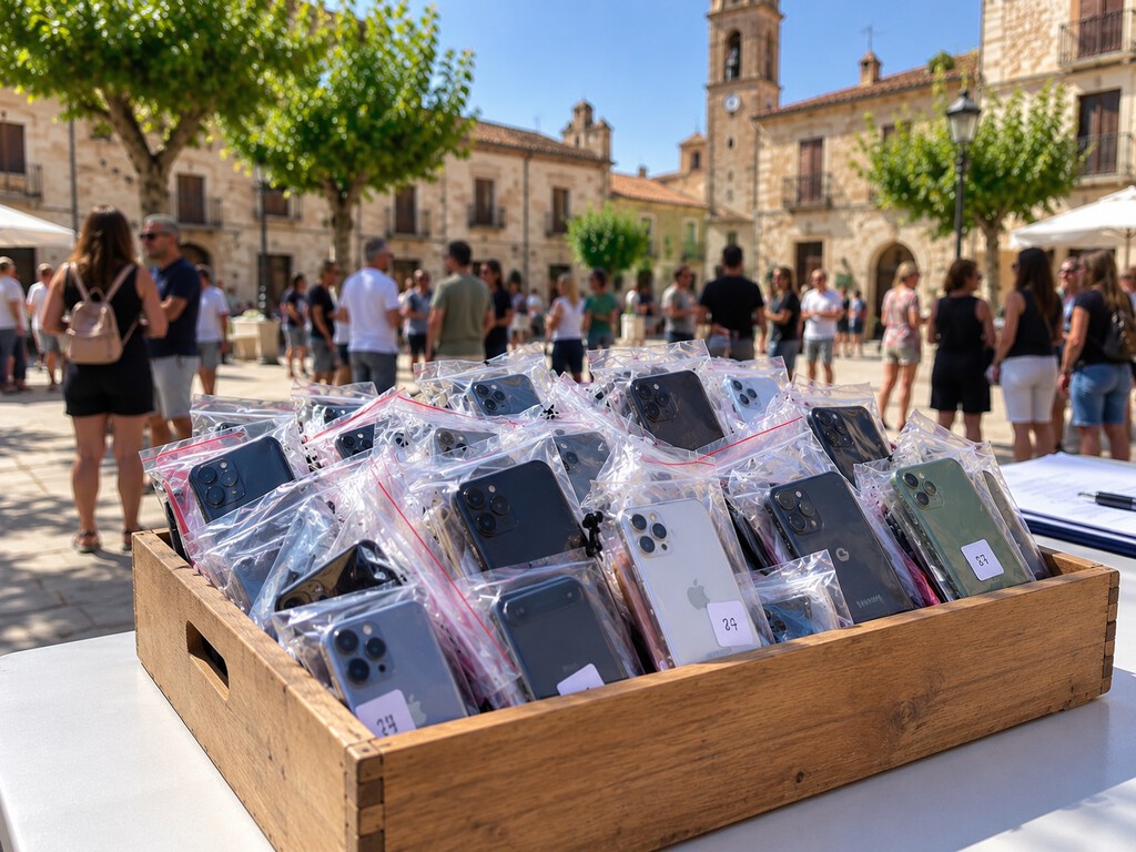 Este pueblo en España quiere que sus vecinos no usen el móvil: “Tenemos una bolsa que está precintada y no podemos abrirla”
