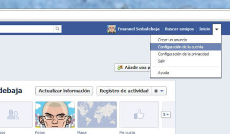 Baja Facebook paso 1