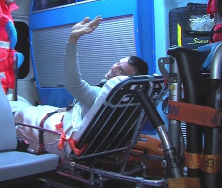 Alex de Angelis ya está recuperándose en casa