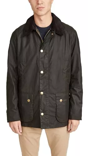 Barbour Hombre Chaqueta Encerada Ashby, Olive