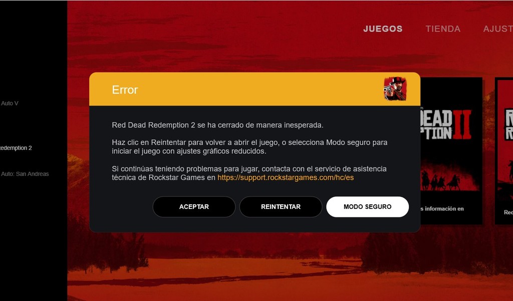 Red Dead Redemption 2: cómo arrancar el juego y solucionar el error de cierre inesperado en PC Red Dead Redemption 2: cómo arrancar el juego y solucionar el error de cierre inesperado en PC