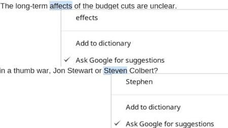 Llega Chrome 26 con la corrección ortográfica sugerida por Google