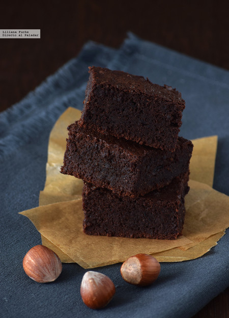 El brownie más jugoso se hace sin harina. Receta sin gluten