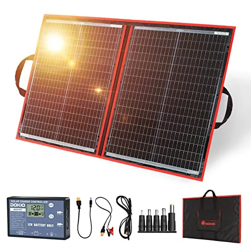 DOKIO Panel Solar PLEGABLE 100w 12v